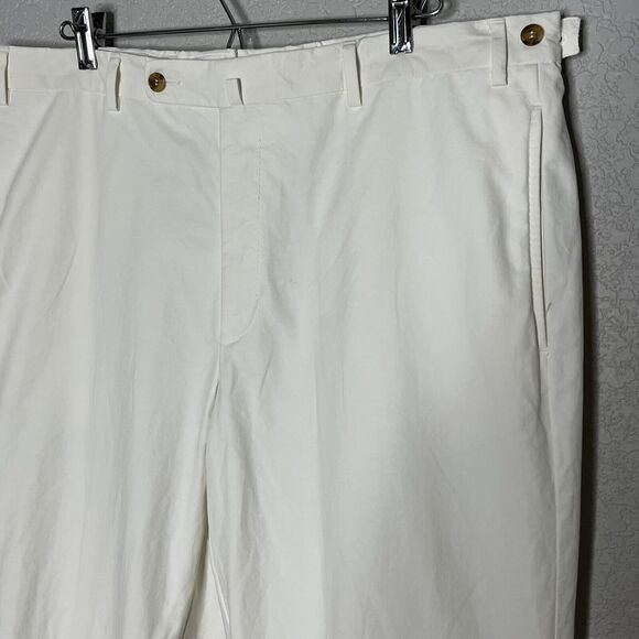 Bamford Mens Size 40X 31 Trousers Ivory Chinos Straight Leg - Picture 4 of 8